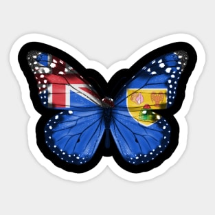 Turks And Caicos Flag  Butterfly - Gift for Turks And Caicos From Turks And Caicos Sticker
